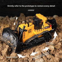 Load image into Gallery viewer, HobbyToki 1/16 RC Bulldozer Truck HUINA 1554
