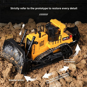 HobbyToki 1/16 RC Bulldozer Truck HUINA 1554