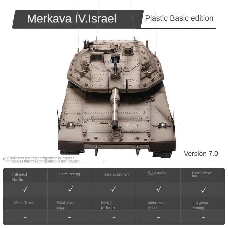 1/16 Israel Merkava IV Main Battle Tank HL 3958