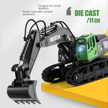 Load image into Gallery viewer, HobbyToki 1/18 RC Alloy Excavator HUINA 1558 NEW
