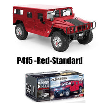 Load image into Gallery viewer, 1/10 US American Hummer H1 Alloy Car Civilian Military 4WD 16CH RC Truck Upgrade With Sound and Light HG-P415
