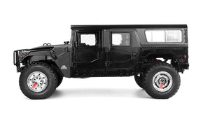 1/10 US American Hummer H1 Alloy Car Civilian Military 4WD 16CH RC Truck Upgrade With Sound and Light HG-P415