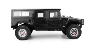 1/10 US American Hummer H1 Alloy Car Civilian Military 4WD 16CH RC Truck Upgrade With Sound and Light HG-P415