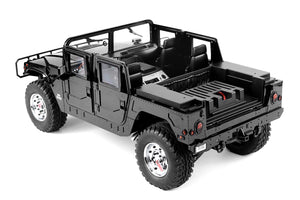 1/10 US American Hummer H1 Alloy Car Civilian Military 4WD 16CH RC Truck Upgrade With Sound and Light HG-P415