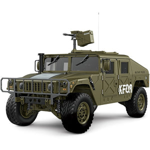 1/10 US Humvee 4x4 Military Truck 4WD 2.4G RC Alloy Car KFOR RTR HG-P408