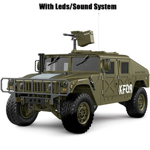 1/10 US Humvee 4x4 Military Truck 4WD 2.4G RC Alloy Car KFOR RTR HG-P408