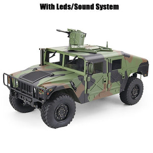 1/10 US Humvee 4x4 Military Truck 4WD 2.4G RC Alloy Car KFOR RTR HG-P408