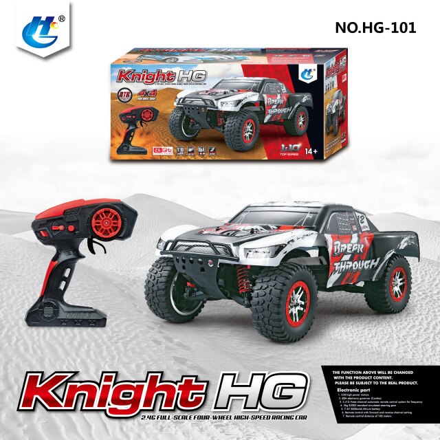 1:10 High Speed Off Road Climbing 4WD 2.4G RC Racing Car Budget Short Course Truck RTR Knight HG-101