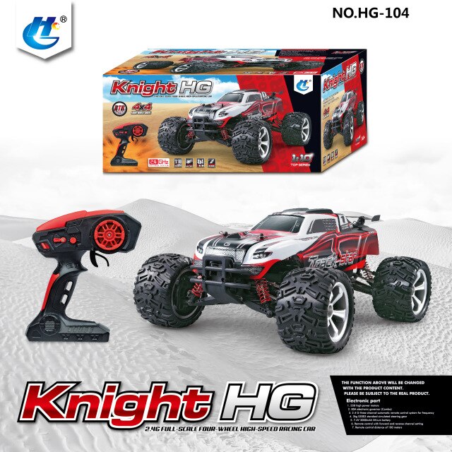 1:10 High Speed Big Foot RC CAR 4WD 2.4G RC RTR Track Star Truck HG-104