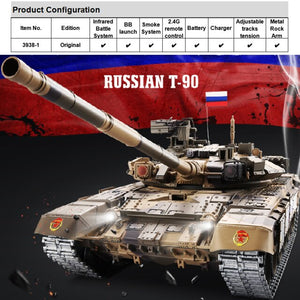 1/16 Russian T90 RC Main Battle WW2 Tank