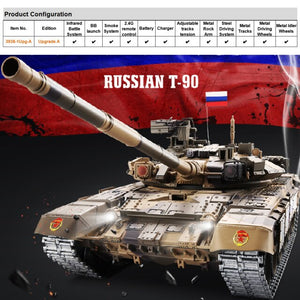 1/16 Russian T90 RC Main Battle WW2 Tank