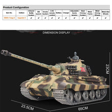 Load image into Gallery viewer, 1/16 German Tiger King Henschel Main Battle Tank RTR
