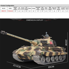 Load image into Gallery viewer, 1/16 German Tiger King Henschel Main Battle Tank RTR
