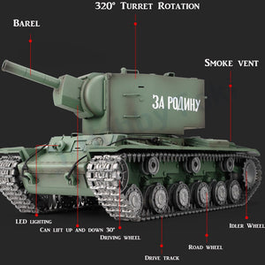 1/16 KV-2 Soviet Heavy RC Tank RTR WW2 HL-3949