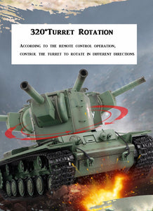 1/16 KV-2 Soviet Heavy RC Tank RTR WW2 HL-3949