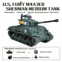 Load image into Gallery viewer, 1/10 FURY Shermann M4A3E8 Heavy Hand-Made Tank
