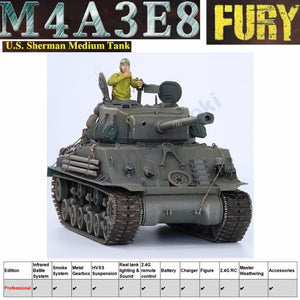 1/16 US FURY Shermann M4A3E8 Hand-Made Tank