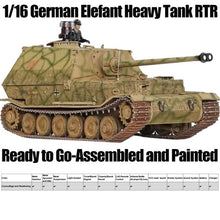 Load image into Gallery viewer, 1/16 German Elefant Heavy RC Tank
