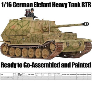 1/16 German Elefant Heavy RC Tank