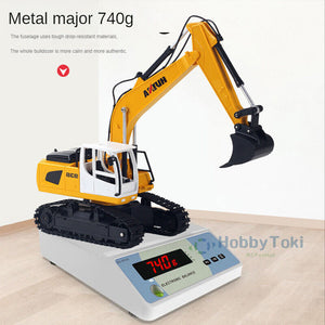 HobbyToki 1/24 2.4G 6CH RC Excavator HUINA 1516